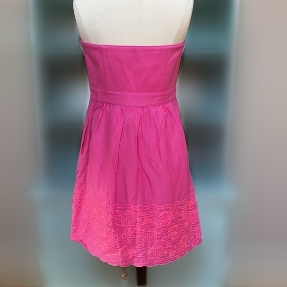 Vineyard Vines Pink Dress with Fish Embroidered Stitch Detail size 6 - Picture 3 of 12